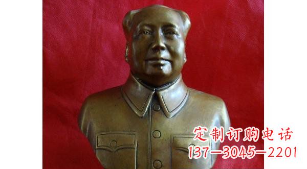宁波毛主席伟人胸像铜雕