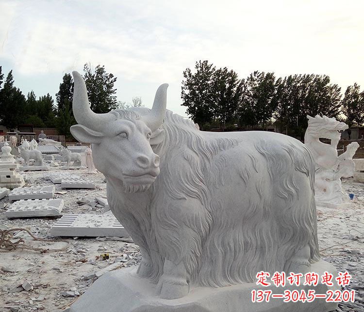 宁波牦牛动物石雕