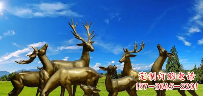 宁波静谧之美,梅花鹿铜雕装点你的家