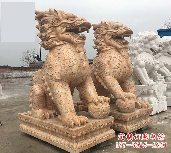 宁波麒麟石雕，雕刻精美，让您眼前一亮