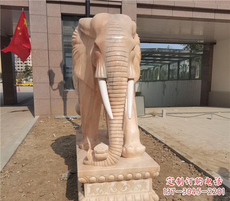 宁波品质卓越,大象石雕门口装点