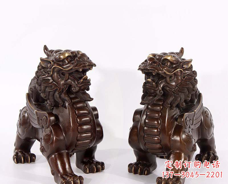 宁波弘扬中国传统文化,神兽貔貅铜雕