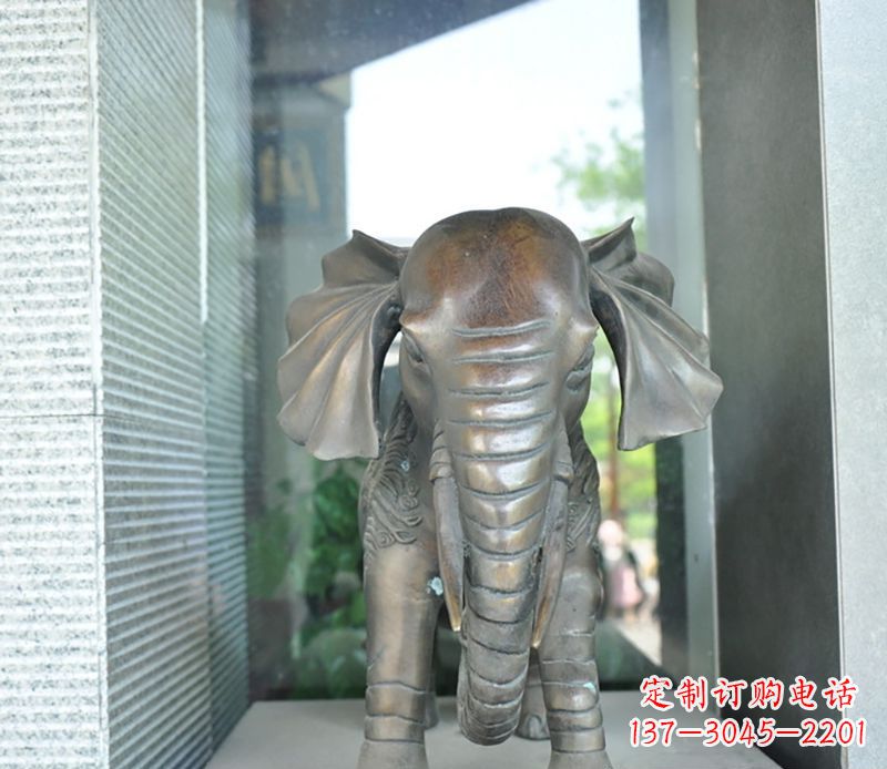 宁波艺术象征——门口镇宅大象铜雕