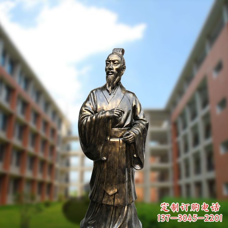 宁波精美艺术,历久弥新的孟子玻璃钢仿铜雕像