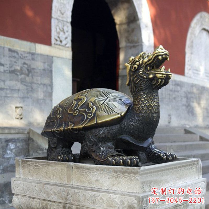 宁波弥勒佛坐赑屃雕塑,神秘而古老