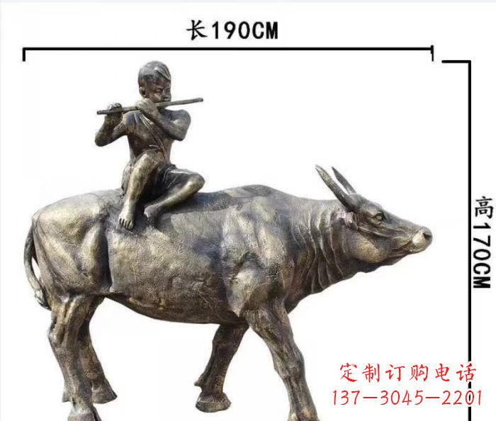 宁波完美的牧童铜雕,精雕细琢,定制之选