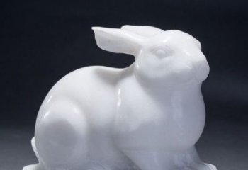 宁波精致汉白玉兔子雕塑