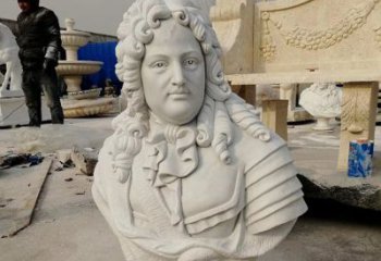 宁波汉白玉牛顿头像雕塑，尊享经典