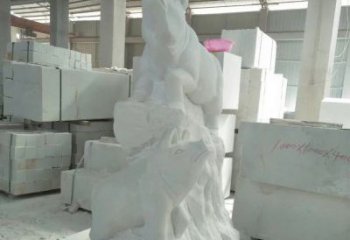 宁波瑞颜祥彩汉白玉生肖猪雕塑