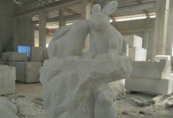 宁波精美的中国古典生肖兔雕塑