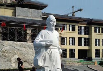 宁波高雅精美的华佗白玉石雕像