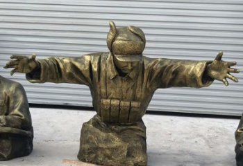 宁波黄继光铜雕是由中领雕塑定制的精致作品。中…