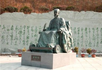 宁波享誉世界的诸葛亮铜雕景观雕塑