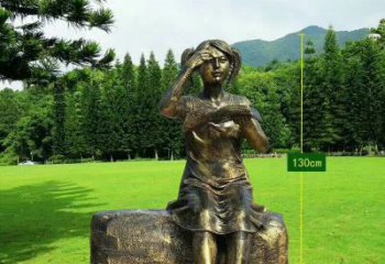 宁波精美的女孩铜雕塑，展现活力与青春
