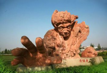宁波中领雕塑-为抗战英雄黄继光献礼的石雕景观雕塑