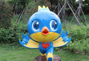 宁波蓝色梦幻，玻璃钢鸽子雕塑