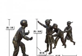 宁波中领雕塑：打造优雅老鹰捉小鸡儿童雕塑