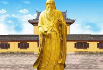 宁波中领雕塑老子骑牛石雕