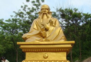 宁波拥有传统文化精髓的老子铜雕