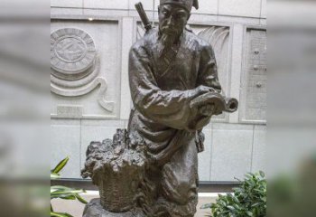 宁波中领雕塑自主研发了高雅李时珍铜雕，它以历…