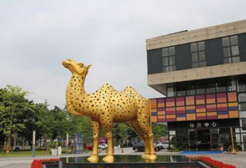 宁波闪亮可爱的不锈钢骆驼雕塑