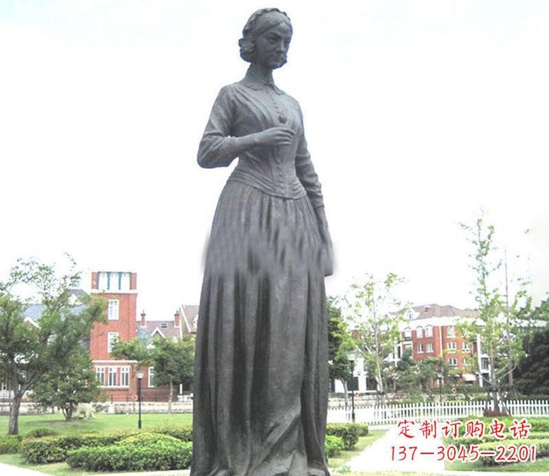 宁波南丁格尔校园名人人物铜雕
