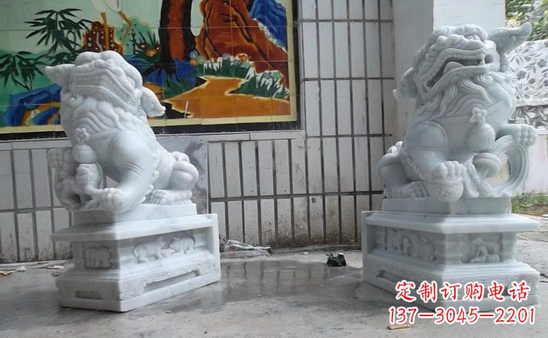 宁波外观优雅的狮子石雕