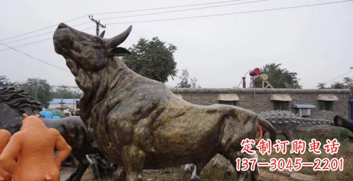 宁波令人惊叹的牛铜雕塑
