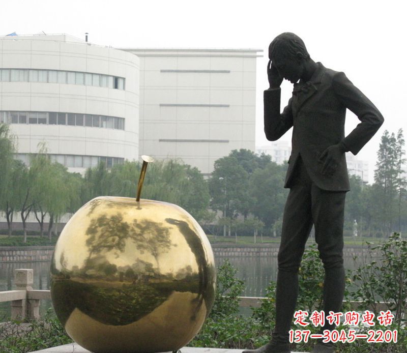 宁波牛顿铜雕