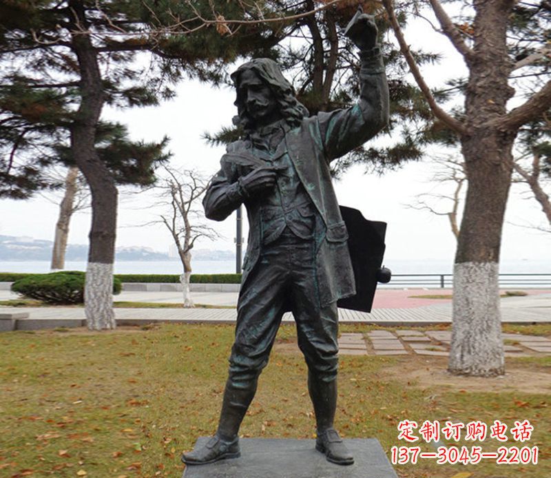 宁波牛顿人物铜雕