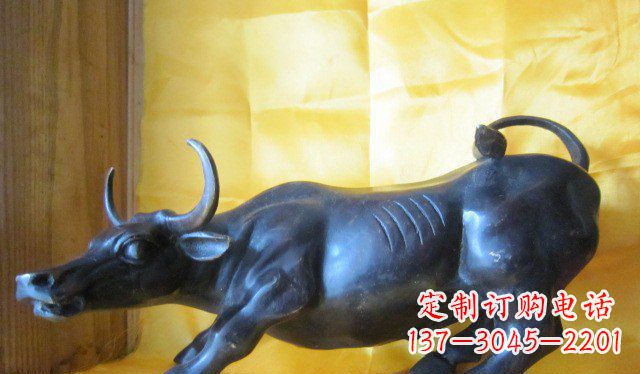 宁波牛公园动物铜雕