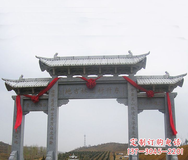 宁波农村石牌坊石雕