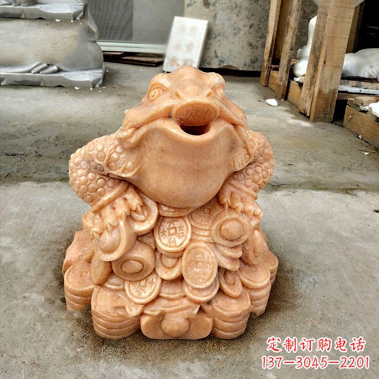 宁波喷水金蟾水池喷泉水景动物雕塑