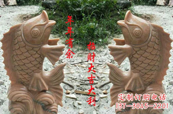 宁波喷水鲤鱼公园石雕