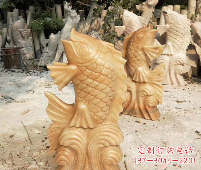 宁波中领雕塑精美鲤鱼雕塑
