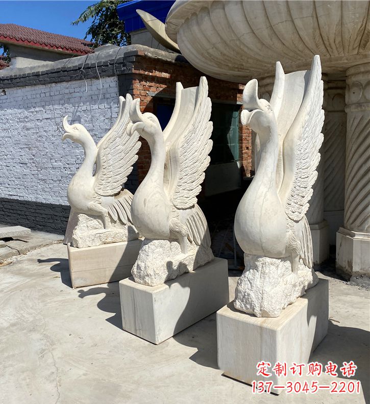 宁波金羽天鹅雕塑,给您的公园带来浪漫景致