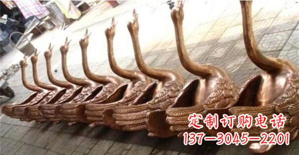 宁波优雅迷人的天鹅铜雕塑