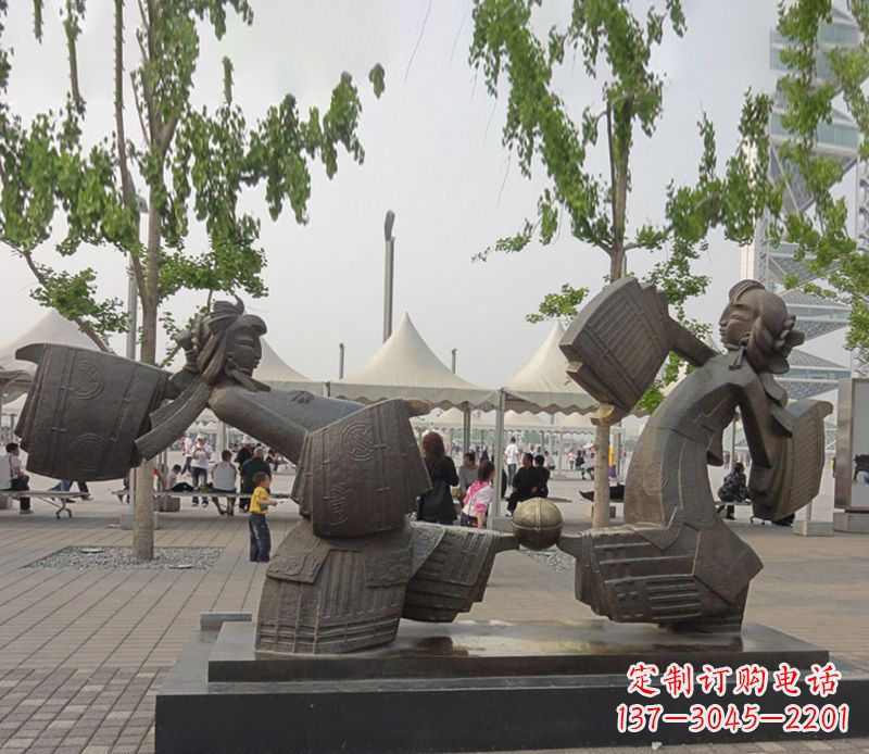 宁波艺术雕刻杰作——皮影戏铜雕