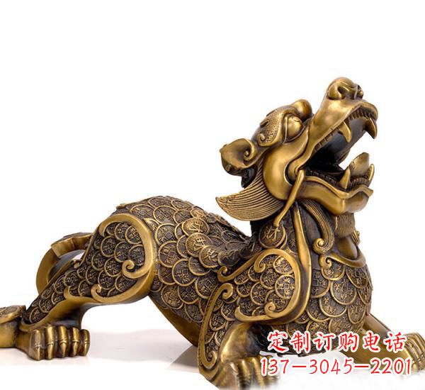 宁波特色貔貅铜雕,精致美观,福祉永存