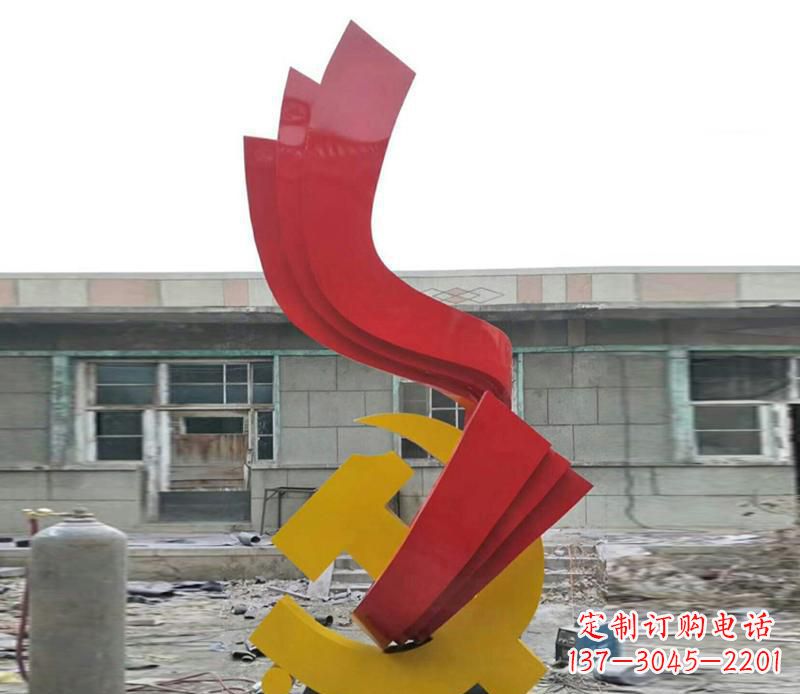 宁波企业不锈钢飘带升华抽象雕塑