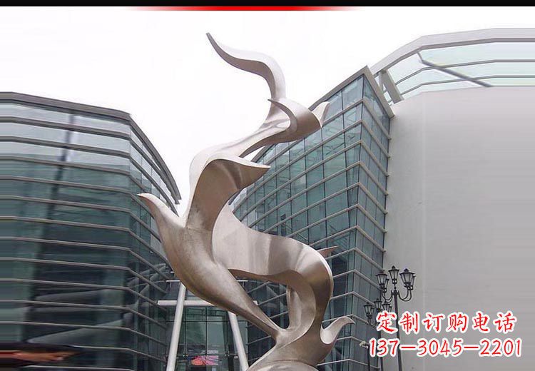 宁波企业不锈钢雄鹰景观雕塑