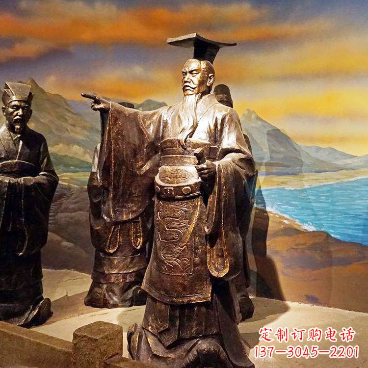 宁波秦始皇铜雕像