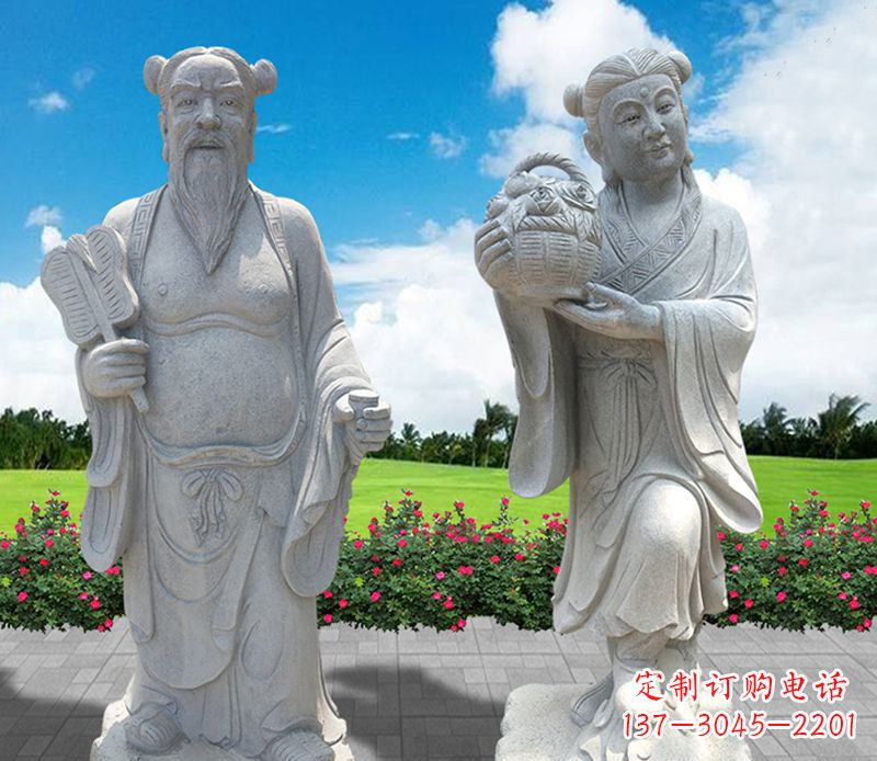 宁波青石八仙过海石雕