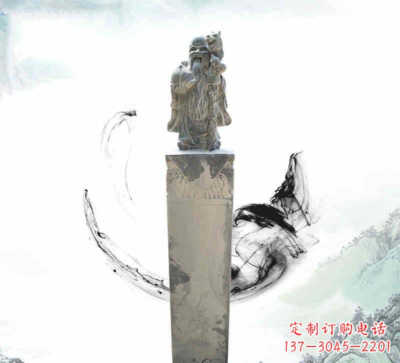 宁波寿星拴马柱,纪念爱的永恒记忆