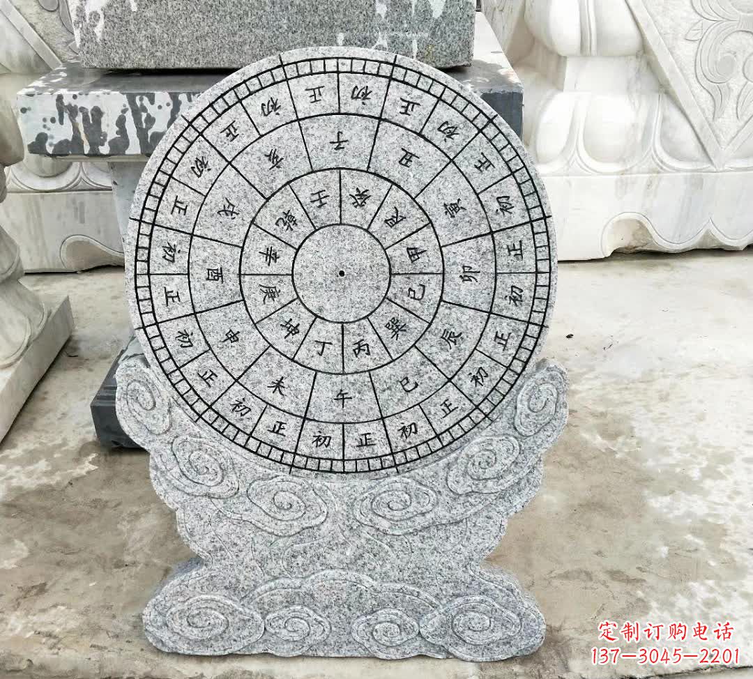 宁波青石古典日晷雕塑是一种典型的中国雕塑风格…