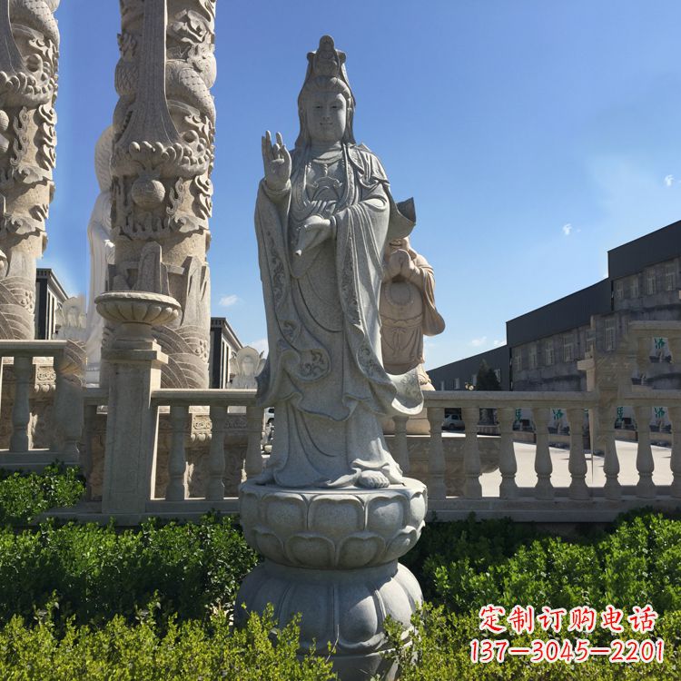 宁波精美神圣的观音菩萨石雕塑
