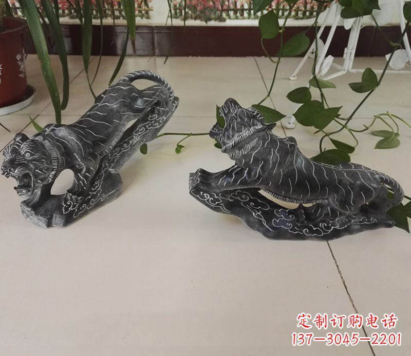 宁波青石大型老虎雕塑是由中领雕塑设计制作的一…
