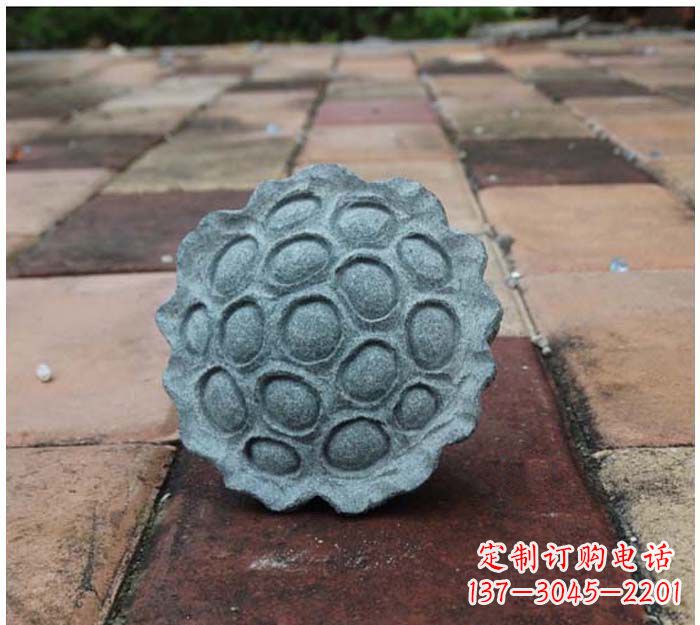 宁波青石莲蓬公园景观雕塑