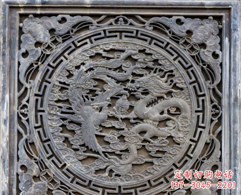 宁波传统工艺青石龙雕精美绝伦