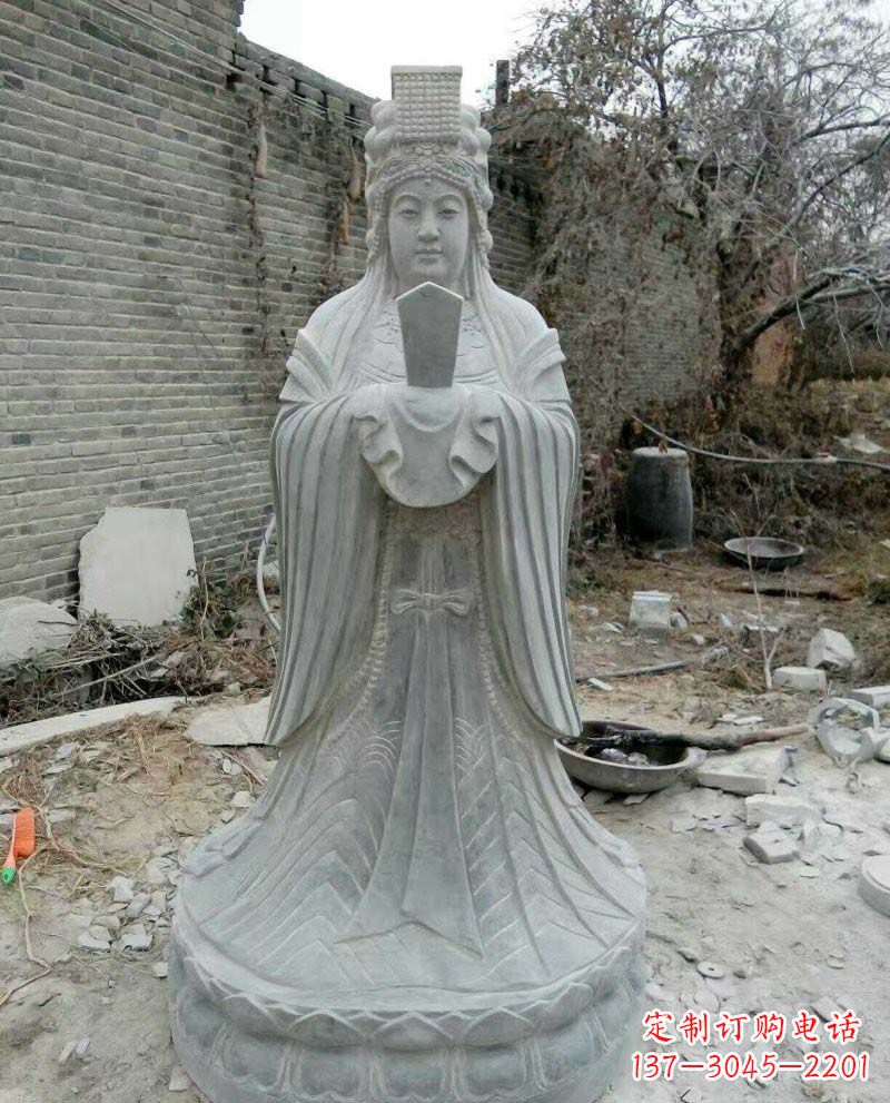 宁波青石妈祖神像雕塑,传承中华民族精神